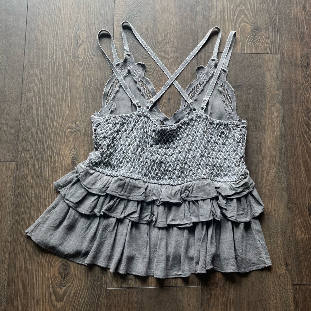 POL Lace Ruffle Tank Top - Picture 2 of 8
